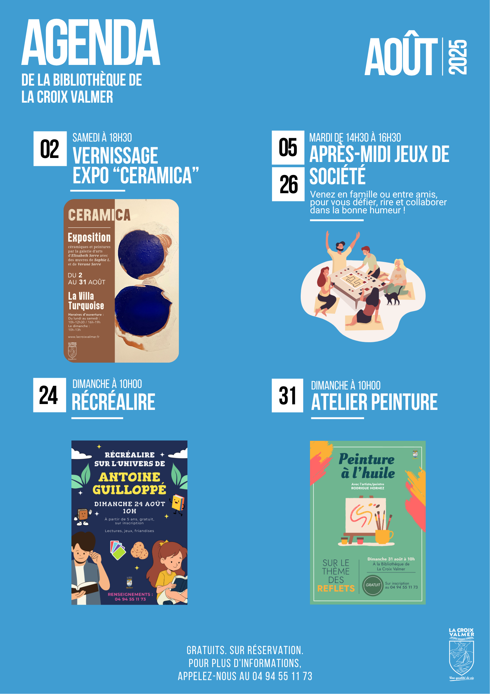 Agenda aout 2025 