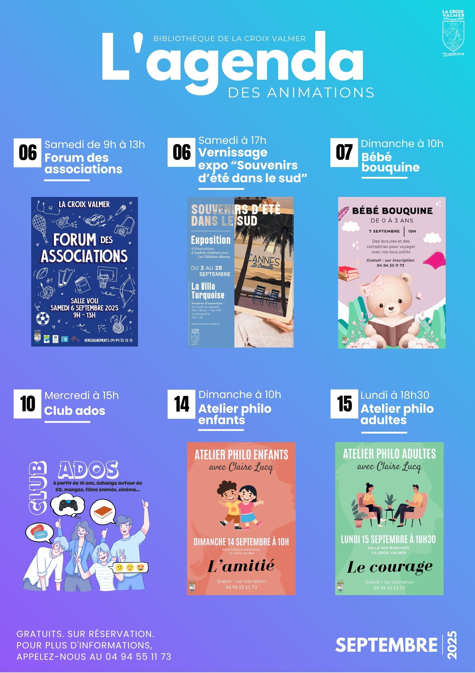 Agenda pour la newsletter 5